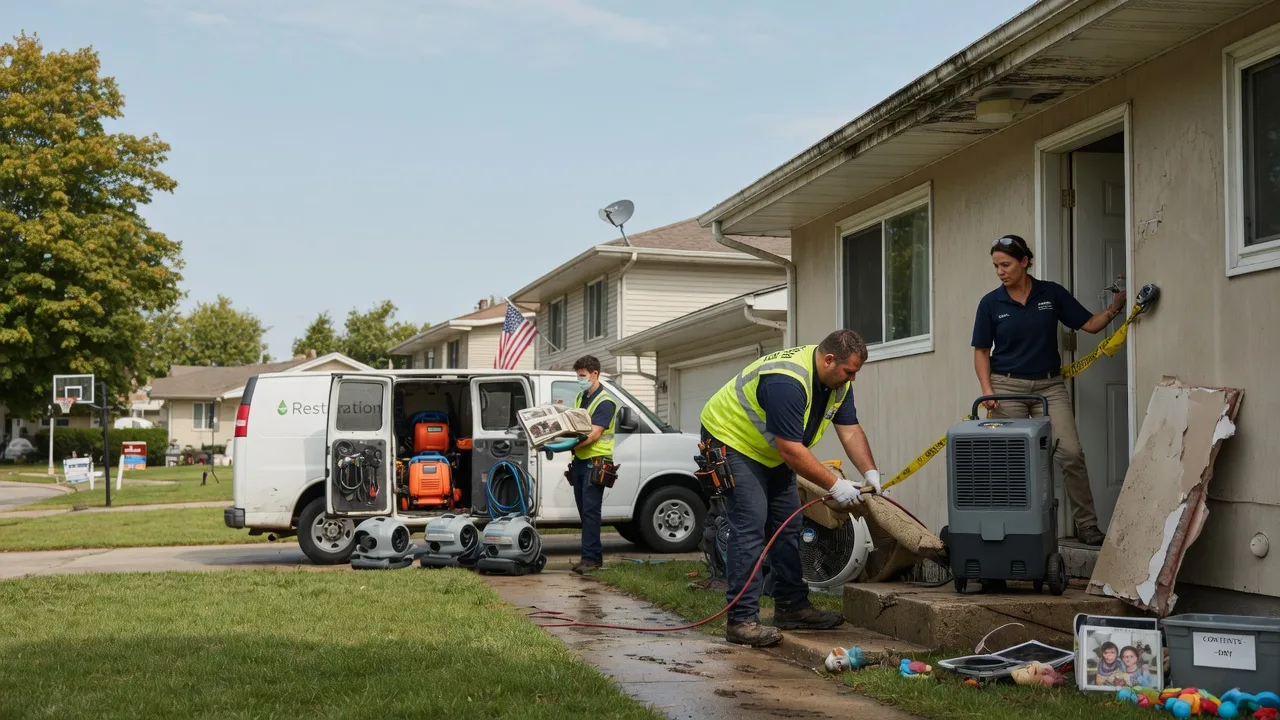 Water Damage Restoration in Collison, IL near me
